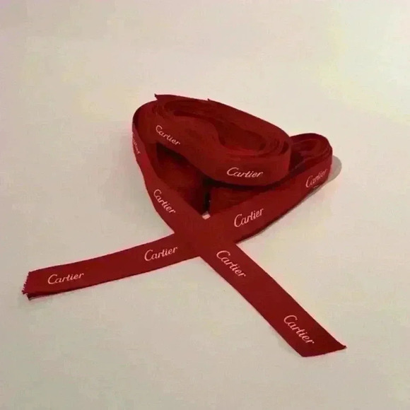 Authentic Cartier Red Ribbon Gift Wrapping String One Per Sale - Picture 10 of 10